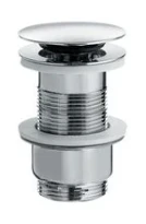 Linea Beta Busi & Cane crépine click-clack - chromé - pour lavabo sans trop-plein