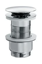 Linea Beta Busi & Cane afvoerplug 5/4 x 42 mm - click-clack - chroom - zonder overloop