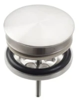 Clou Pollux crépine 5/4 CM inox brossé avec plaque