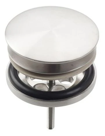 Clou Pollux afvoerplug 5/4 - geborsteld RVS