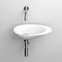 Clou First lave-mains 360 x 220 x 80 mm - blanc - céramique - sans trou de robinet - sans trop-plein - avec bouchon