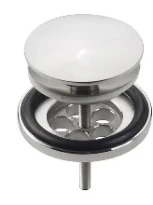 Clou Mini Wash Me crepine 5/4 - chromé brillant - ouvert - avec cache