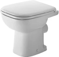 STAANDE WC DURAVIT D-CODE blanc diepspoel h 35 - 48 o cm v/onafhankelijke water toevoer,met bevestigingsset