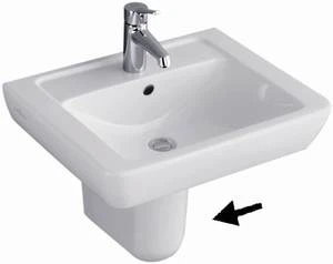 CACHE SIPHON VILLEROY & BOCH SUBWAY blanc incl.fixation