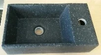 Procasa Thiny lave-mains 400 x 220 mm - belgian blue - avec trou de robinet droite - sans trop-plein