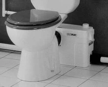 SFA Sanibroyeur Saniplus vergruizer voor toilet - met 3 aansluiting