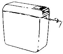 Geberit AP128 réservoir de chasse - blanc - raccordement latéral ou à l'arrière centrale - rinçage interrompable - avec couvercle de réservoir de chasse vissé