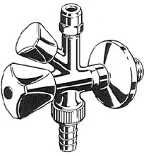 Schlosser 1720 combi hoekstopkraan 1/2 x 3/4 x 10 mm - chroom - met terugslagklep en aansluiting (vaat)wasmachine