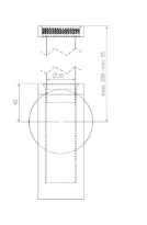 Clou siphon chromé design universel