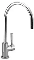 Dornbracht TARA Classic mitigeur cuisine droite chromé avec poignée - sailli 235 mm