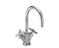 Dornbracht TARA mélangeur lavabo chromé avec vidage,bec pivotable 165 mm