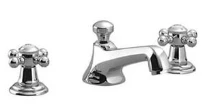 MELANGEUR DE LAVABO DORNBRACHT MADISON 1/2 gris platine mat 3 trous avec vidage bec 135 mm