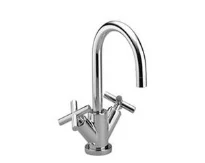 MELANGEUR DE LAVABO DORNBRACHT TARA chromé avec vidage bec orientable de 135 mm