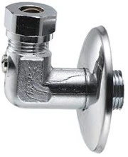 Frese haakse hoekstopkraan 1/2 x 10 mm - chroom - met bolkraan