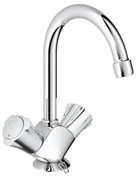 Grohe Costa L mélangeur lavabo - chromé - avec bec orientable - avec porte-chainette