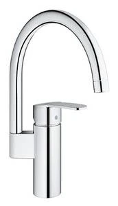 Grohe Eurostyle Cosmopolitan mitigeur cuisine avec bec d'écoulement haut- chromé - bec d'écoulement pivotant