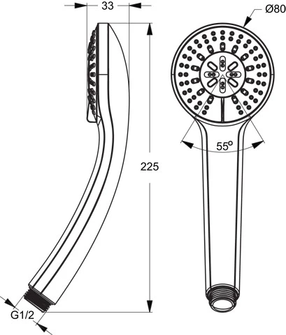 Ideal Standard IdealRain douchette chromé