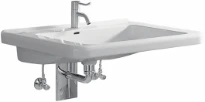 Geberit Renova Nr1 Comfort lavabo 650 x 550 mm - blanc - avec trou de robinet - avec trop-plein - accessible