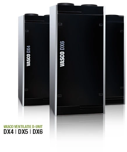 Vasco DX5 ventilatieunit - 500 m³/h - ERP label: A