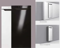 RADIATEUR SALLE DE BAINS ZEHNDER ZENIA 450 - 1000 ! noir 1225 WATT charnière gauche EN 442 infrarouge /ventilateur soufflant /sèche-se