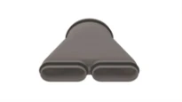 Zehnder ComfoFlat CK 300 pièce de transition droite conduit double x 125 mm