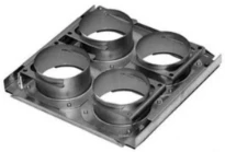 Zehnder ComfoWell 220 plaque de raccordement 4x ComfoTube 90 - CW-M 220