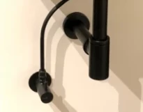 Procasa Universal set lave-mains (contient : crépine - siphon- robinet d'arrêt - tuyau 600 mm) - noir mat