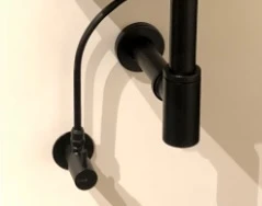 Procasa Universal handwasser aansluitset (bestaat uit : afvoerplug - sifon - stopkraan - buis 600 mm) - zwart mat