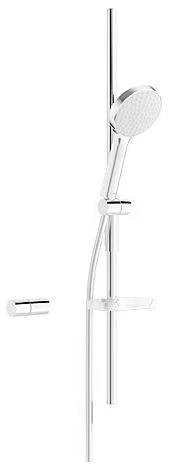 SET DE DOUCHE HANSA ACTIVEJET 97 ! cm 120 MM chromé/gris 1 jet flexible 1750 mm avec porte savon