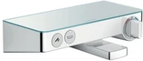 Hansgrohe Select 300 rob. thermostat. bain/douche Showertablette chromé avec 2 boutons poussoir bec pour bain/douchette, 30L/min