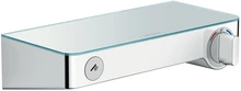Hansgrohe Select 300 rob. thermostat. Douche Showertablette chromé avec 1 bouton poussoir, 30L/min