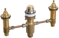 ELEMENT ENCASTRÉE HANSGROHE chromé p/mélangeur 3 trous prévoir une ouverture de service, raccords G 1/2