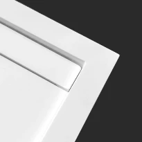 Dzignstone Solid Linear 26 receveur de douche solid surface 900 x 800 x 24 mm - blanc