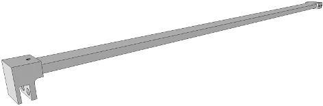Procasa Open Wall traverse regelbaar 800 - 1200 mm - chroom