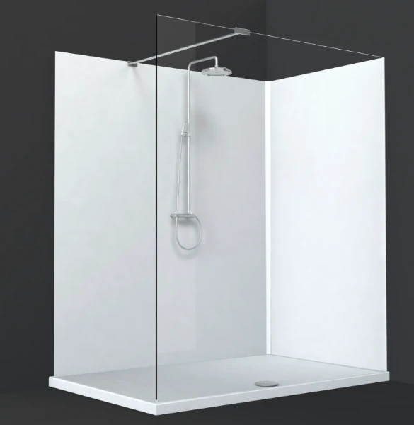 Procasa Showerboard revêtement mural 2030 x 1010 x 6 mm - blanc brillant - avec emballage
