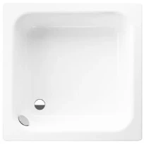 Bette receveur de douche acier émaillé 900 x 900 x 280 mm - blanc - avec trop-plein