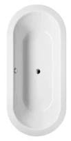 Bette BetteStarlet Oval baignoire acier émaille 1750 x 800 mm - blanc - avec pieds
