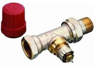 Danfoss RA-N thermostatiseerbare rechte radiatorkraan 4/4 x 4/4 - vernikkeld