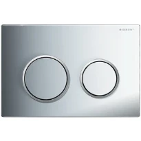 Geberit OMEGA 20 plaque de commande chromé 2 touches plastique brillant-/mat/chromé brillant