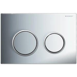Geberit OMEGA 20 plaque de commande chromé 2 touches plastique brillant-/mat/chromé brillant
