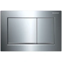 PLAQUE DE COMMANDE GEBERIT OMEGA 30 chrome synthetique duocommande éclat-/terne/chromé éclat