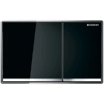 PLAQUE DE COMMANDE GEBERIT OMEGA 60 verre noire duocommande