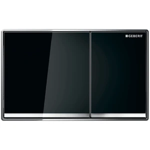 PLAQUE DE COMMANDE GEBERIT OMEGA 60 verre noire duocommande