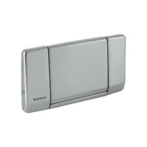 PLAQUE DE COMMANDE GEBERIT inox avec manette de commande rincage/arret
