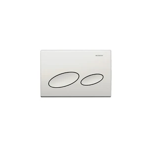 PLAQUE DE COMMANDE GEBERIT KAPPA 20 blanc synthetique reserv. a encastrer a/ commande par dessus a/ 2 boutons 3 ou 6l