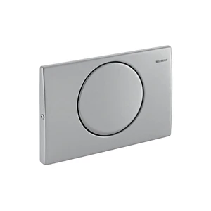 Geberit Mambo plaque de commande - inox pour réservoir encastré avec 1 touche à interruption