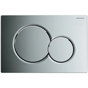 Geberit Sigma 01 plaque de commande - chromé - avec 2 touches