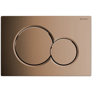 Geberit Sigma 01 plaque de commande laiton de luxe pour réservoir encastré plastique avec 2 touches