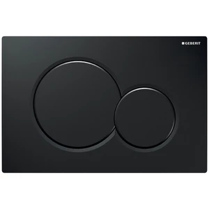 Geberit Sigma 01 plaque de commande - noir - avec 2 touches