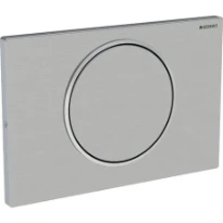 Geberit Sigma 10 plaque de commande inox brossé anti vandalisme inox à visser